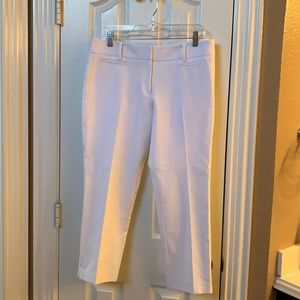 Ann Taylor LOFT Marisa White Cropped Pant